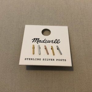 Madewell Mix-and-match Bar Stud Earrings